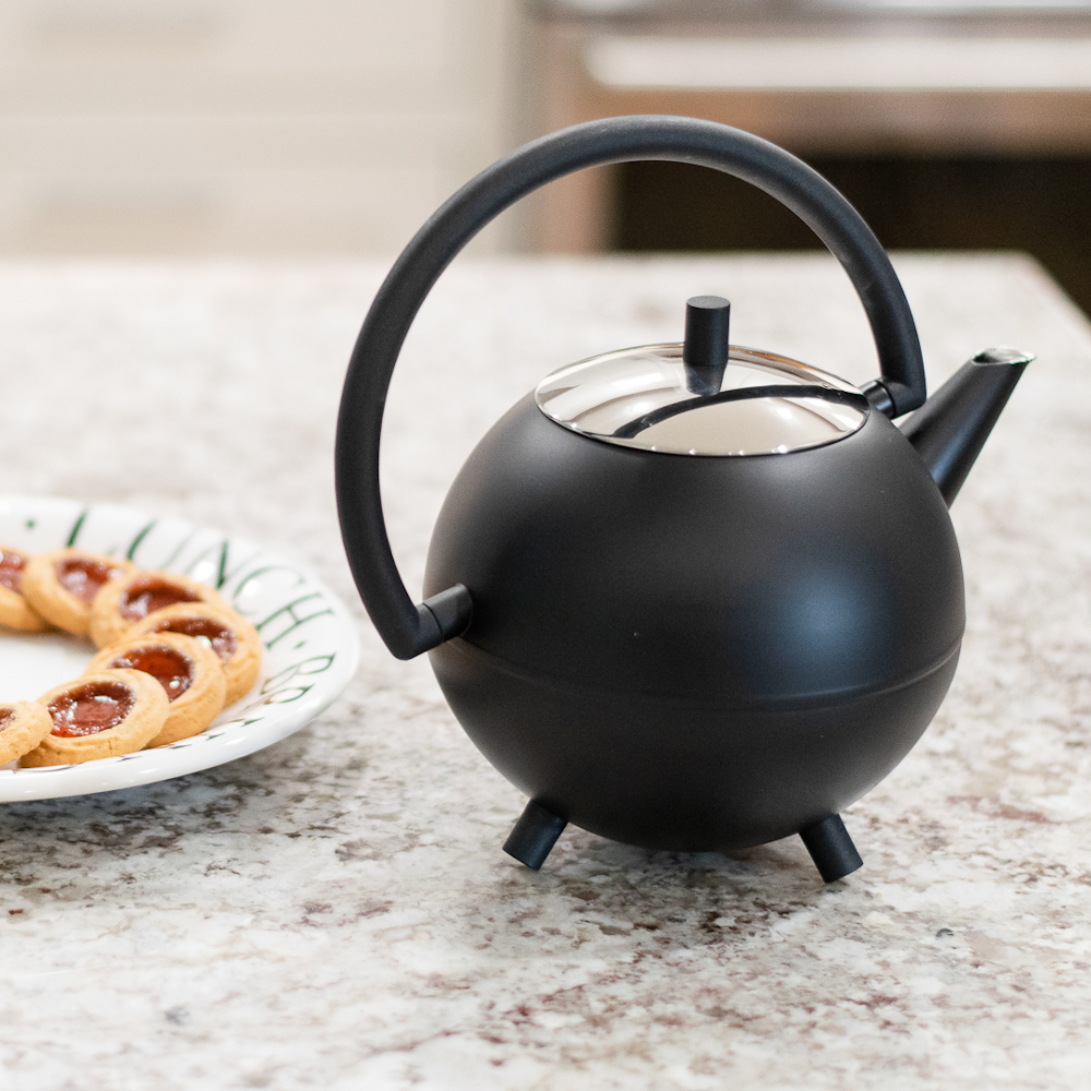 Teapot Duet Design Saturn 1.2L matt black