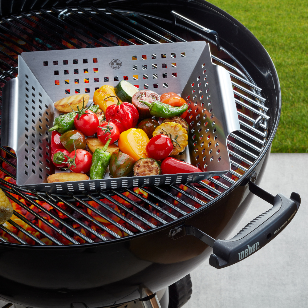 Gefu Barbecue Grill Pan For The BBQ In Stainless Steel Large Size