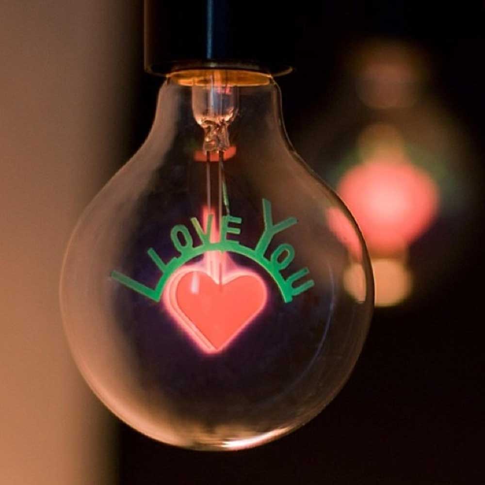 Danlamp | I Love You Decorative Light Bulb | Valentine Light Bulb