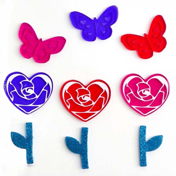 GelWonder Window Clings Small Bag Love Blooms