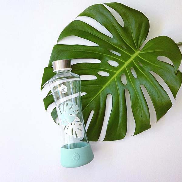 Monstera Glass Trinkflasche – Equa Trinkflasche