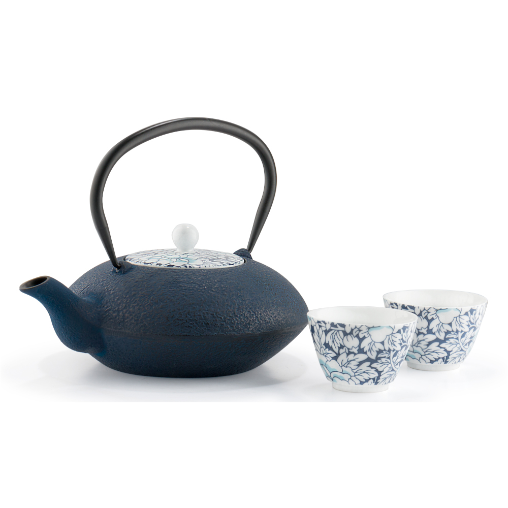 Bredemeijer Teapot Yantai Cast Iron 1.2L Blue homeArama