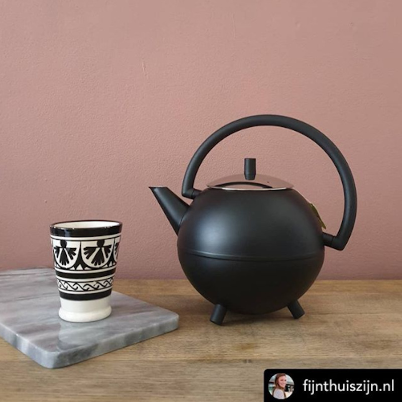 Teapot Duet Design Saturn 1.2L matt black