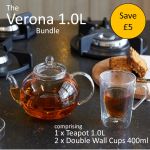 The Bredemeijer Verona Teapot & Double Wall Cup Set