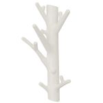 Bosign Branch Wall Hanger Medium Size In Solid Cast Iron Coated White - B291205