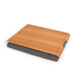 Bosign LapTray Large Antislip Teak Wood Tray with Salt & Pepper Cushion With Slight Surface Damage - B261304ZZ