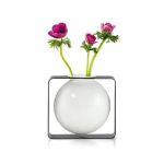Philippi Vase Round Float Design In Porcelain And Steel - PH123169