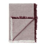 Elvang Denmark Daisy Throw In Light Plum In Organic Cotton & Linen 130x180cm - EL140