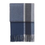 Elvang Denmark Manhattan Throw In Dark Blue/Asphalt In 50% Alpaca & 40% Sheep Wool 130x200cm - EL7061