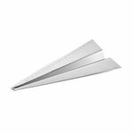 Philippi Ruler Airplane Design In Stainless Steel Mirror Polished Finish 25cm Length - PH105023