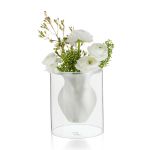 Philippi Vase Esmeralda Design With Mouthblown Glass Tube Small Size - PH149002