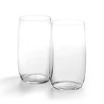 Philippi Tumblers Nil Design 2 Piece Set In Ultrathin Mouthblown Glass 14cm Height Large Size - PH155014