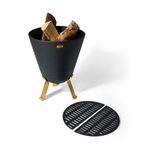 Philippi Fire Pit Steel Powder Coated Finish 64cm Height Bonfire Design - PH203019