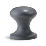 Philippi Door Stop Hamburger Design In Matt Aluminium Matt Galvanised 1.4Kg Weight - PH240011