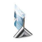 Philippi Place Card And Photo Holder Twin Design 2 Pieces Set Metal Die Cast Brushed Nickel Magnets - PH273093