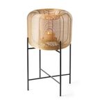 Philippi Lantern Balzac Design In Fine Wire Gold Coloured With Metal Stand Large Size - PH122030