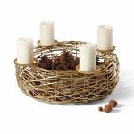 Philippi Boschendal Advent Wreath In Steel Powder Coated In Gold Large Size - PH122037