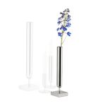 Philippi Vase Lambda Design In Mirror Polished Stainless Steel Small - PH240043