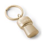Philippi Keyring Champagne Cork Shaped With Matt Brushed Gold-plated Finish - PH273107