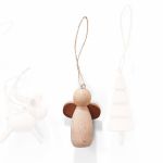 Philippi Nes Hanging Christmas Decoration Angel Design In Solid Beechwood And Sapele wood - PH285041
