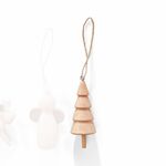 Philippi Nes Hanging Christmas Decoration Tree Design In Solid Beechwood - PH285045