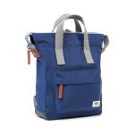 Roka London Bantry B Backpack Rucksack Small Recycled Repurposed Sustainable Nylon In Crisp Blue - RKBAB102