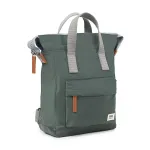 Roka London Bantry B Backpack Rucksack Small Recycled Repurposed Sustainable Nylon In Thyme - RKBAB108