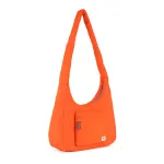 Roka London Belsize Crossbody Shoulder Bag Medium Recycled Repurposed Sustainable Taslon In Tangerine - RKBZM007