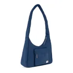 Roka London Belsize Crossbody Shoulder Bag Medium Recycled Repurposed Sustainable Taslon In Midnight - RKBZM005