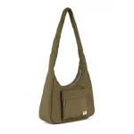 Roka London Belsize Crossbody Shoulder Bag Medium Recycled Repurposed Sustainable Taslon In Moss - RKBZM006