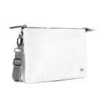 Roka London Carnaby XL Cross Body Shoulder Bag Recycled Repurposed Sustainable Taslon In Coconut - RKCAXL049