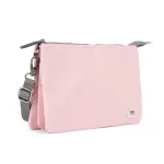 Roka London Carnaby XL Cross Body Shoulder Bag Recycled Repurposed Sustainable Taslon In Seashell - RKCAXL050