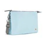 Roka London Carnaby XL Cross Body Shoulder Bag Recycled Repurposed Sustainable Taslon In Skyway - RKCAXL051