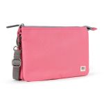 Roka London Carnaby XL Cross Body Shoulder Bag Recycled Repurposed Sustainable Canvas In Tulip - RKCAXL046