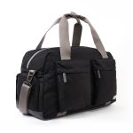 Roka London Gatwick Holdall Travel Bag Large Recycled Canvas In Ash - RKGATLGE05