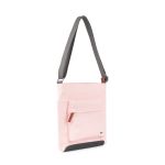 Roka London Kennington B Cross Body Shoulder Bag Medium Recycled Repurposed Sustainable Nylon In English Rose - RKKEBO50