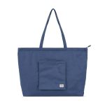 Roka London Portobello Tote Shopping Bag Large Cotton In Indigo - RKPT004