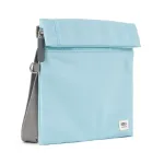 Roka London Stratford Cross Body Shoulder Bag Small Recycled Repurposed Sustainable Nylon In Canal - RKSTS014
