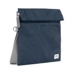 Roka London Stratford Cross Body Shoulder Bag Small Recycled Repurposed Sustainable Nylon In Midnight - RKSTS024