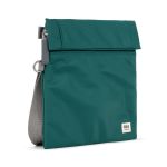 Roka London Stratford Cross Body Shoulder Bag Small Recycled Repurposed Sustainable Nylon In Teal - RKSTS033