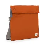 Roka London Stratford Cross Body Shoulder Bag Small Recycled Repurposed Sustainable Nylon In Bran - RKSTS001