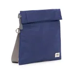 Roka London Stratford Cross Body Shoulder Bag Small Recycled Repurposed Sustainable Nylon In Crisp Blue - RKSTS003