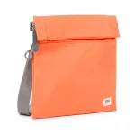 Roka London Stratford Cross Body Shoulder Bag Small Recycled Repurposed Sustainable Nylon In Firecracker - RKSTS004