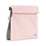 Roka London Stratford Cross Body Shoulder Bag Small Recycled Repurposed Sustainable Nylon In English Rose - RKSTS018
