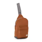 Roka London Willesden B Cross Body Shoulder Scooter Bag Large Recycled Repurposed Sustainable Nylon In Bran - RKWIB057