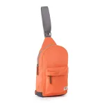 Roka London Willesden B Cross Body Shoulder Scooter Bag Large Recycled Repurposed Sustainable Nylon In Firecracker - RKWIB060