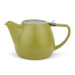 Bredemeijer Teapot Rens Design 1100ml In Fine Porcelain With Stainless Steel Lid & Filter In Light Green Stackable - BR147096