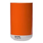Pantone Vase Jar Container Large 1000ml Ht17cm In Handmade Fine China Orange 021C - PT101070021