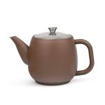 Bredemeijer Teapot Double Wall Vera Design 900ml In Dark Brown With Stainless Steel Filter - BR111101
