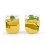Bredemeijer Glass Single Walled Cups Padua Design Set Of 2 In Clear 350ml - BR165061